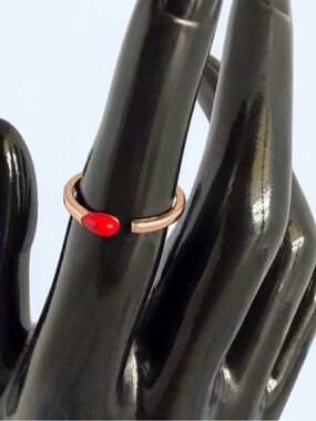 Classic Red Tip Matchstick Ring 🔥 Adjustable